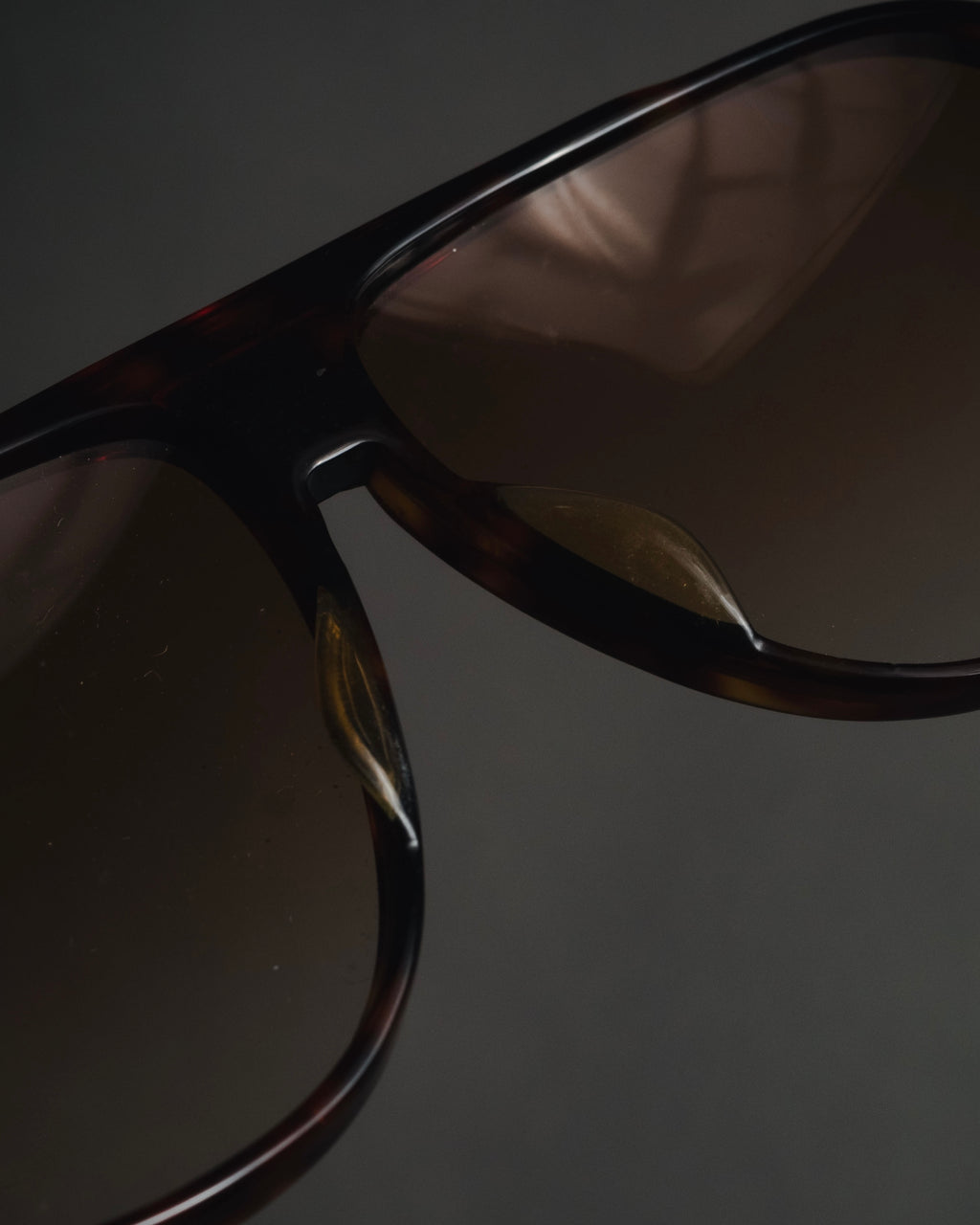 "Polo Ralph Lauren" 85’s-95’s Tortoiseshell aviator logo temples sunglasses