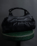 "Salvatore Ferragamo" Gancini motif gathered design leather bag