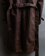 "CHRISTIAN DIOR MONSIEUR"
 Dark brown oversized trench coat
