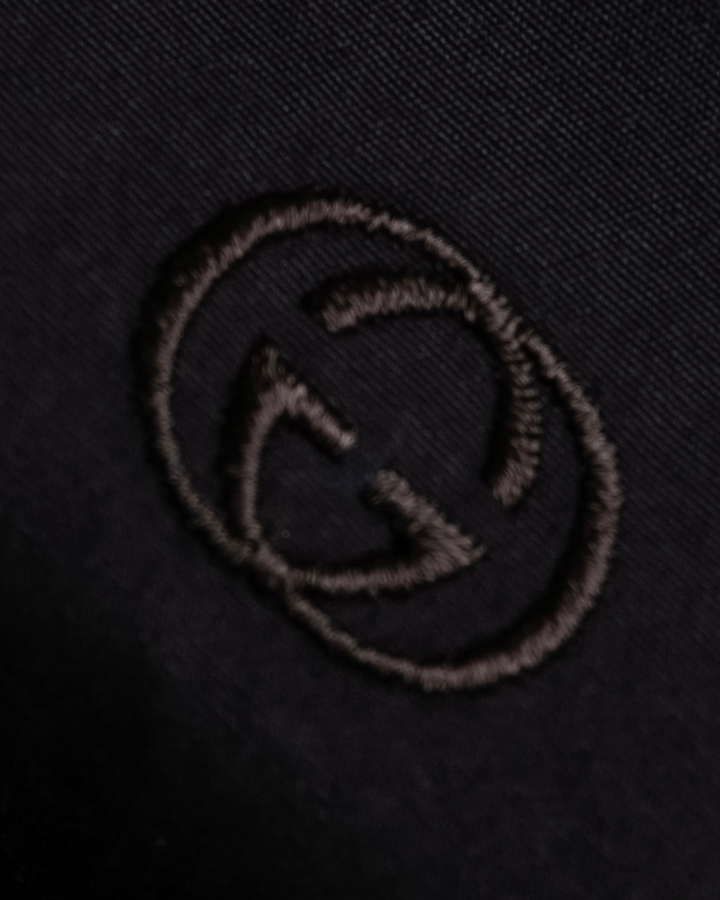 "GUCCI" Spread collar embroidered cotton shirt