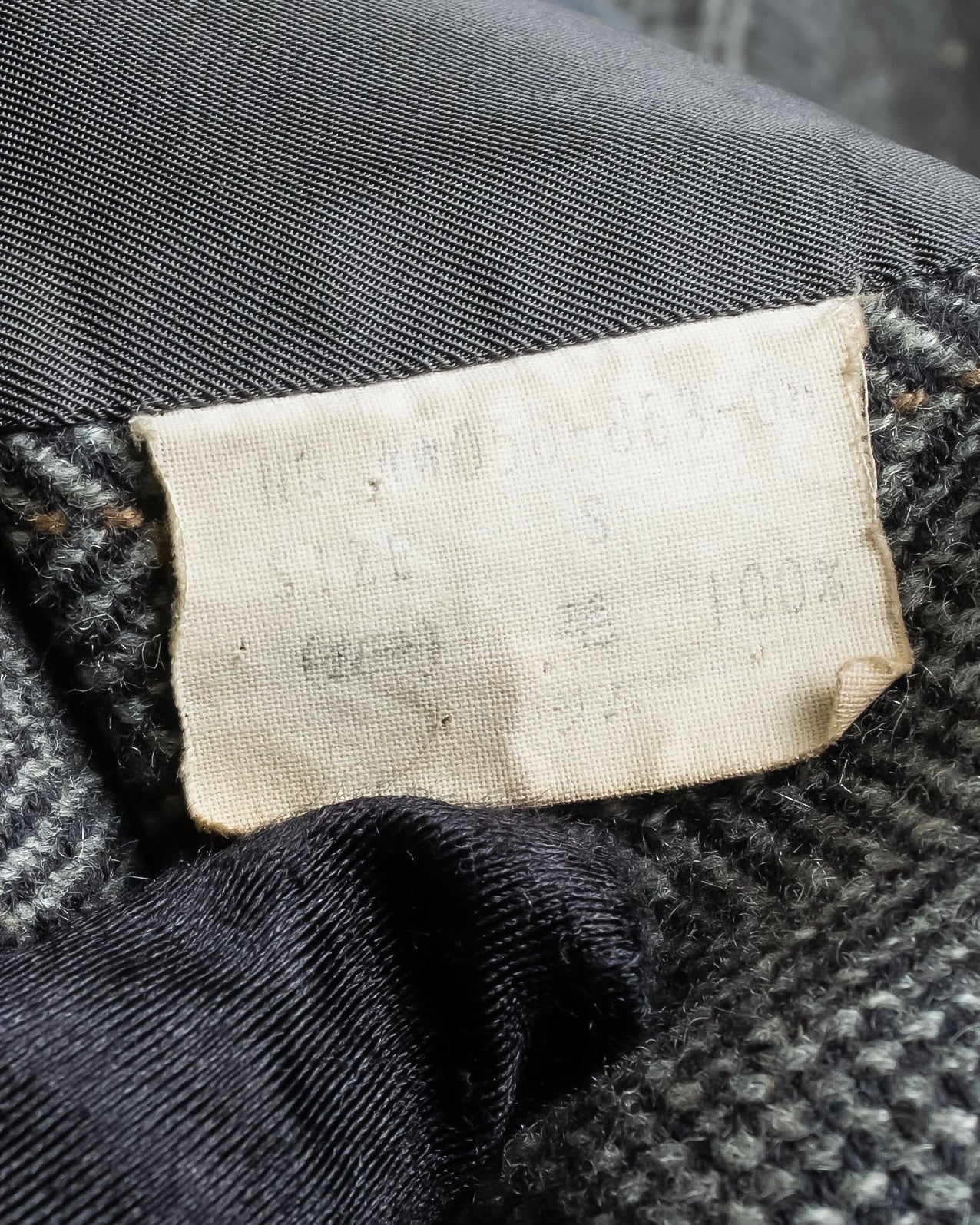 "BURBERRYS" Fine check pattern herringbone coat