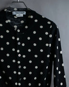 “Comme des Garçons Comme des Garçons“ Dot patterned wool knit cardigan