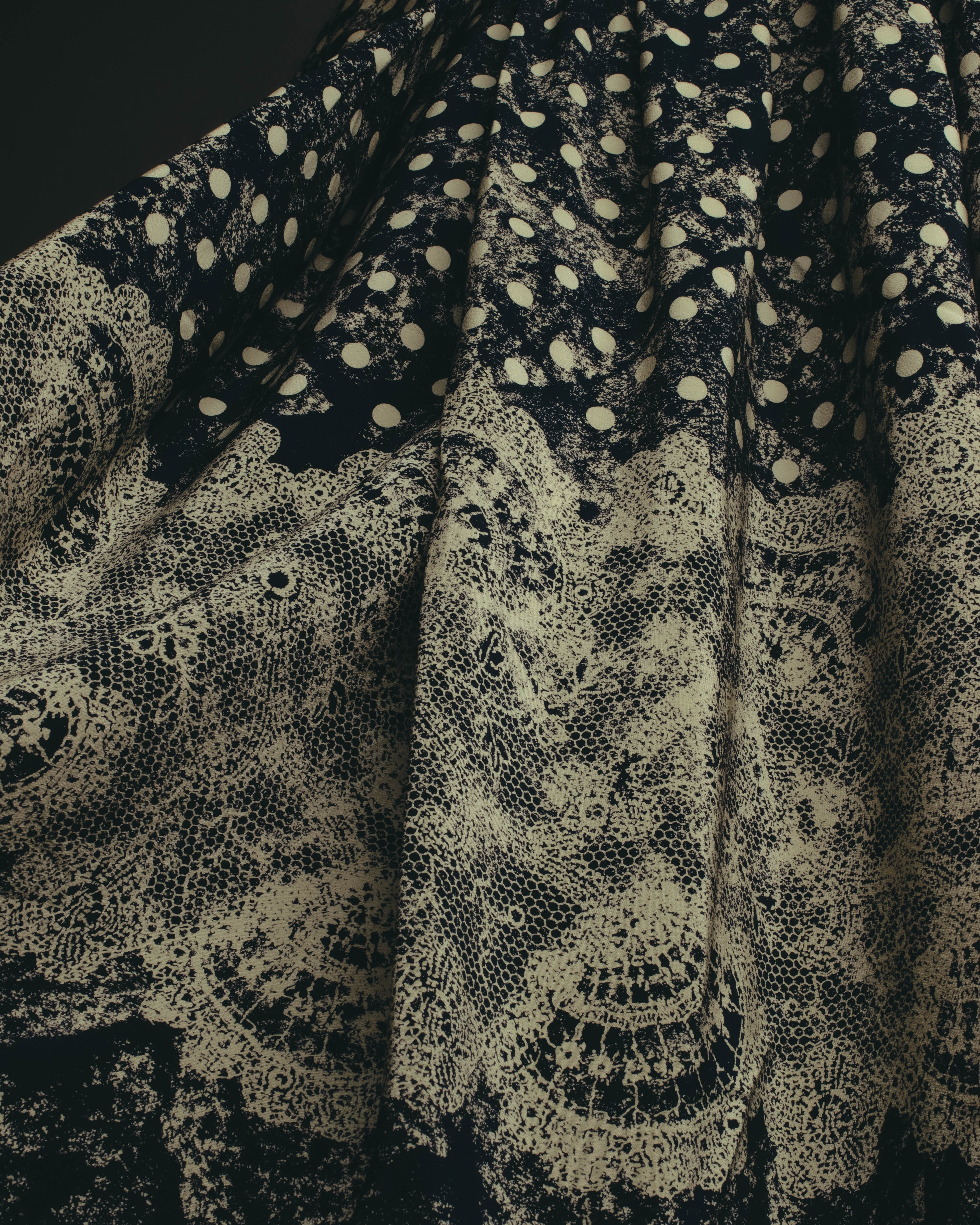 "Christian Dior" 80's-90's Elegant printed silk blouse
