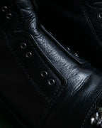 "Jimmy Choo" Bejeweled leather long boots