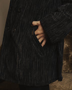 "Christian Dior" 80's-90's Classically tailored belted double-breasted coat