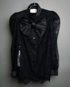 -SPECIAL- “GUCCI“ 2017-18 Fall winter lace bow blouse