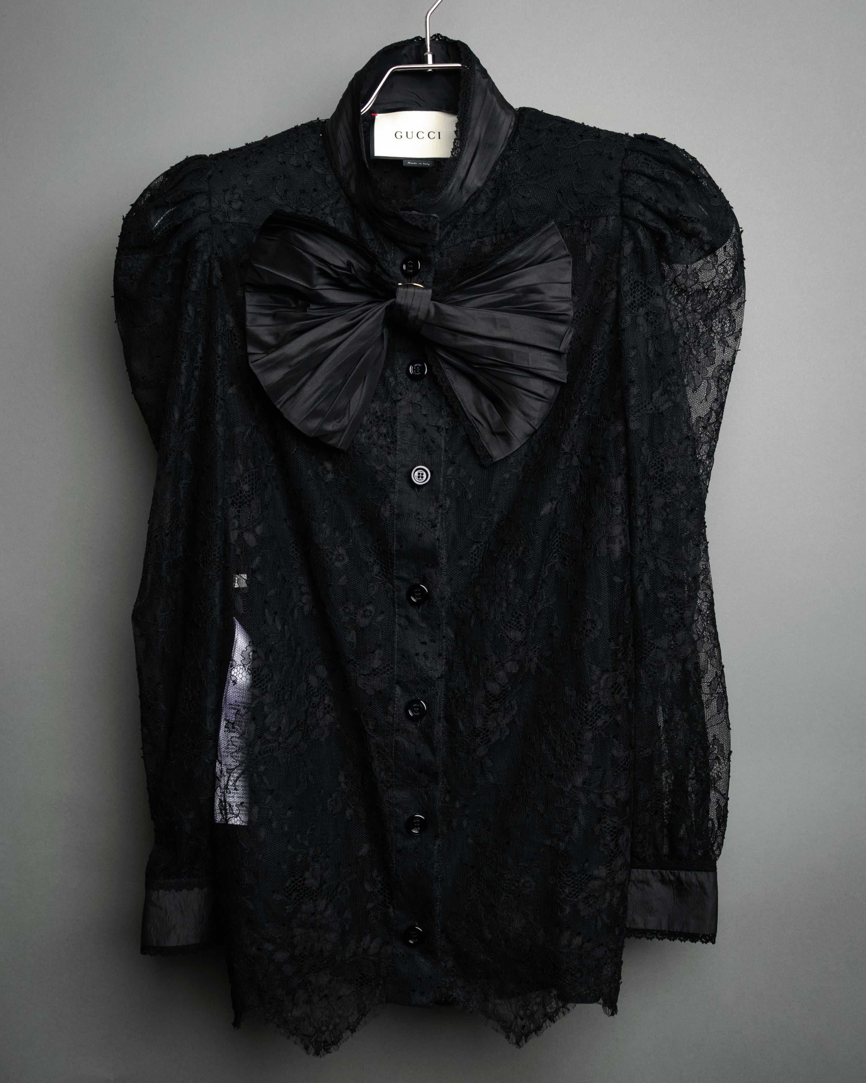 -SPECIAL- “GUCCI“ 2017-18 Fall winter lace bow blouse