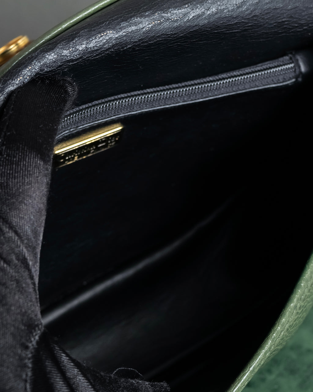 "Christian Dior" 80’s-90’s equestrian grain leather shoulder bag