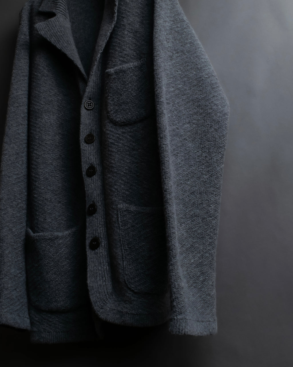 "OUR LEGACY" Patch pocket design lambswool knit jacket