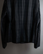 "BURBERRY" Combination leather design check pattern one-shoulder bag