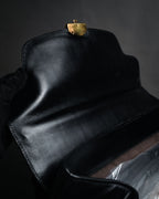 –SPECIAL– “DOLCE & GABBANA” 00’s-10’s Miss orient padlock leather satchel