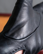 "HERMES" Kelly padlock motif leather gloves