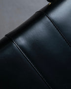 "CELINE" Ringlock design leather hand bag