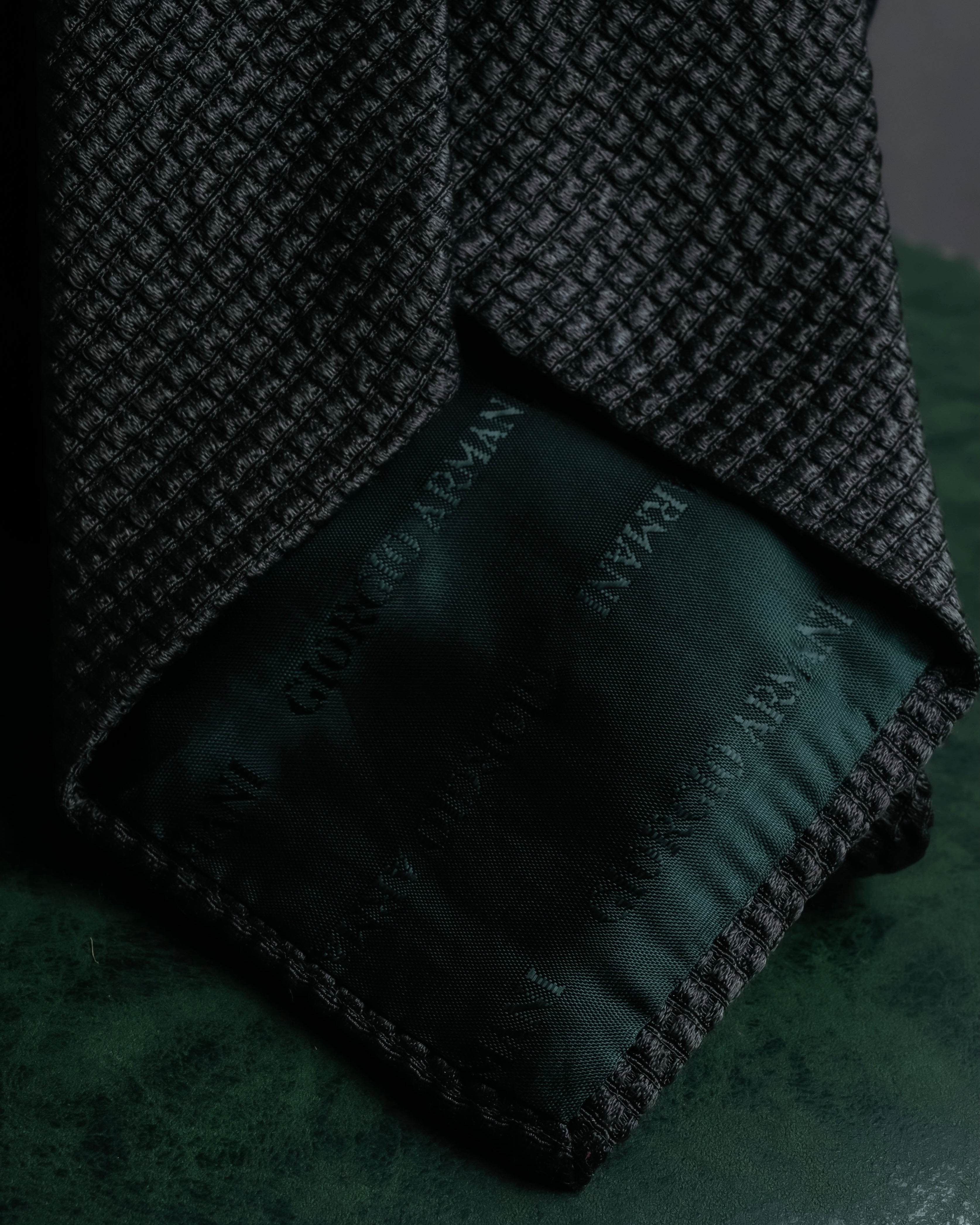 "GIORGIO ARMANI" Waffle knit silk necktie