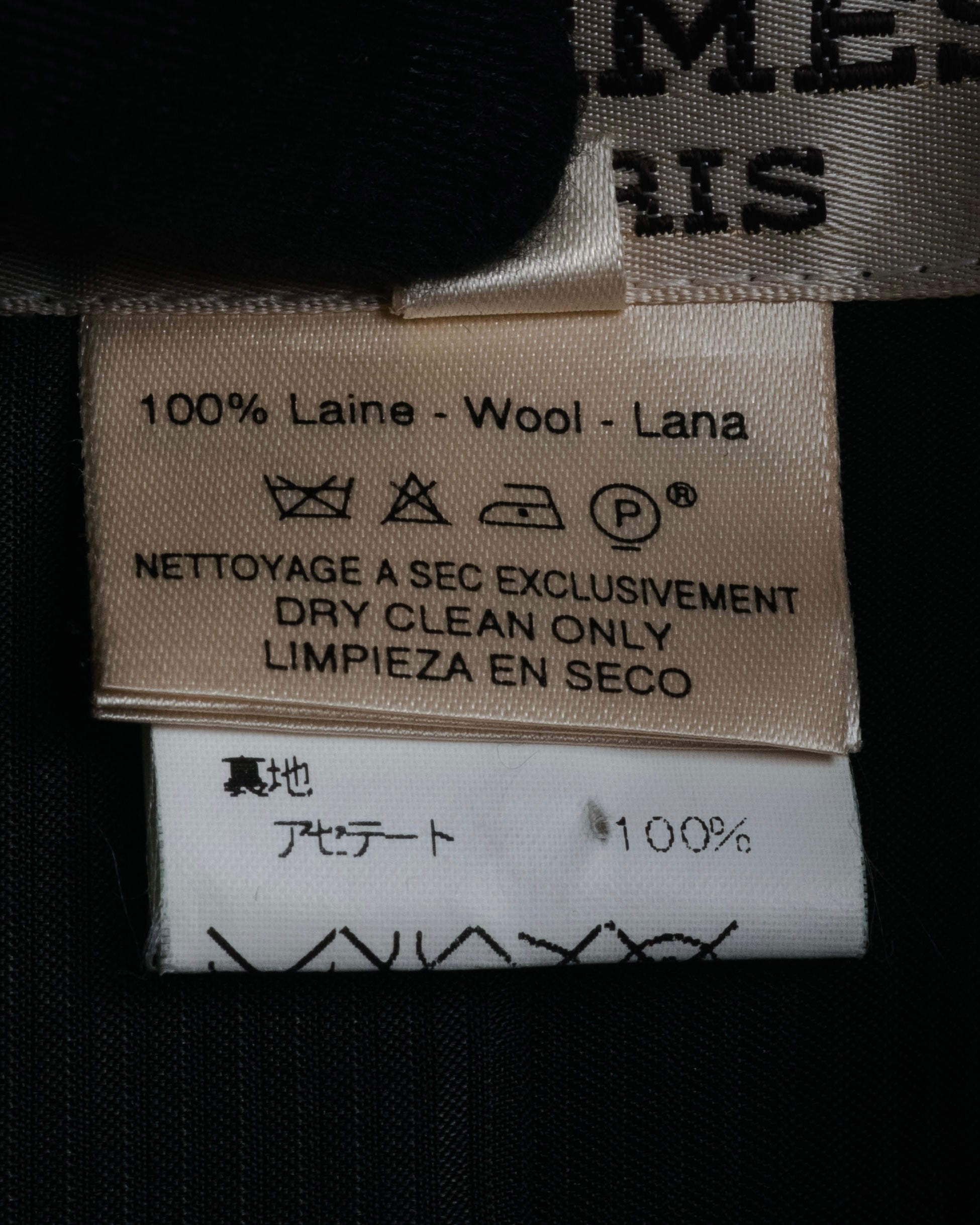 -SPECIAL- “HERMÈS” 90’s Shawl collar asimmetry jacket