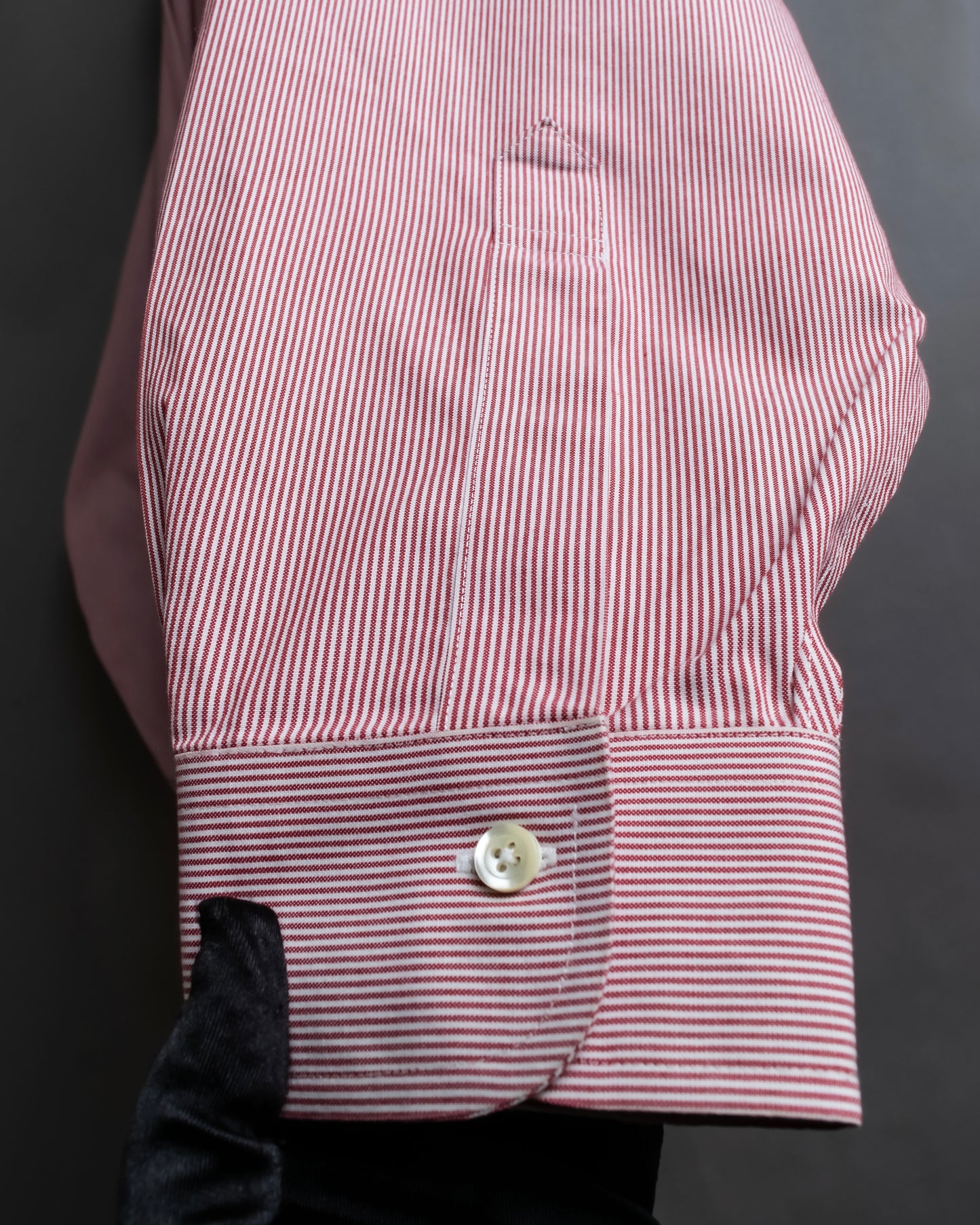 "BROOKS BROTHERS" Ultra thin stripe button down colour oversized shirt