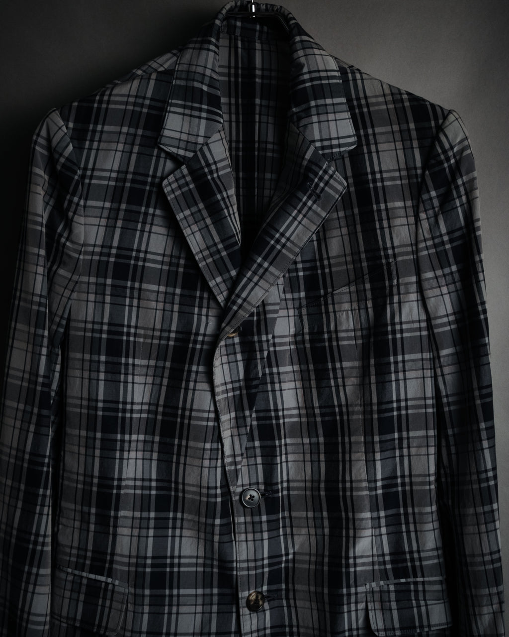 "DRIES VAN NOTEN" 2012-2018 lightweight madras check tailored jacket