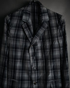 "DRIES VAN NOTEN" 2012-2018 lightweight madras check tailored jacket