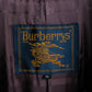 "BURBERRYS" Fly front deep brown soutien collar super long coat