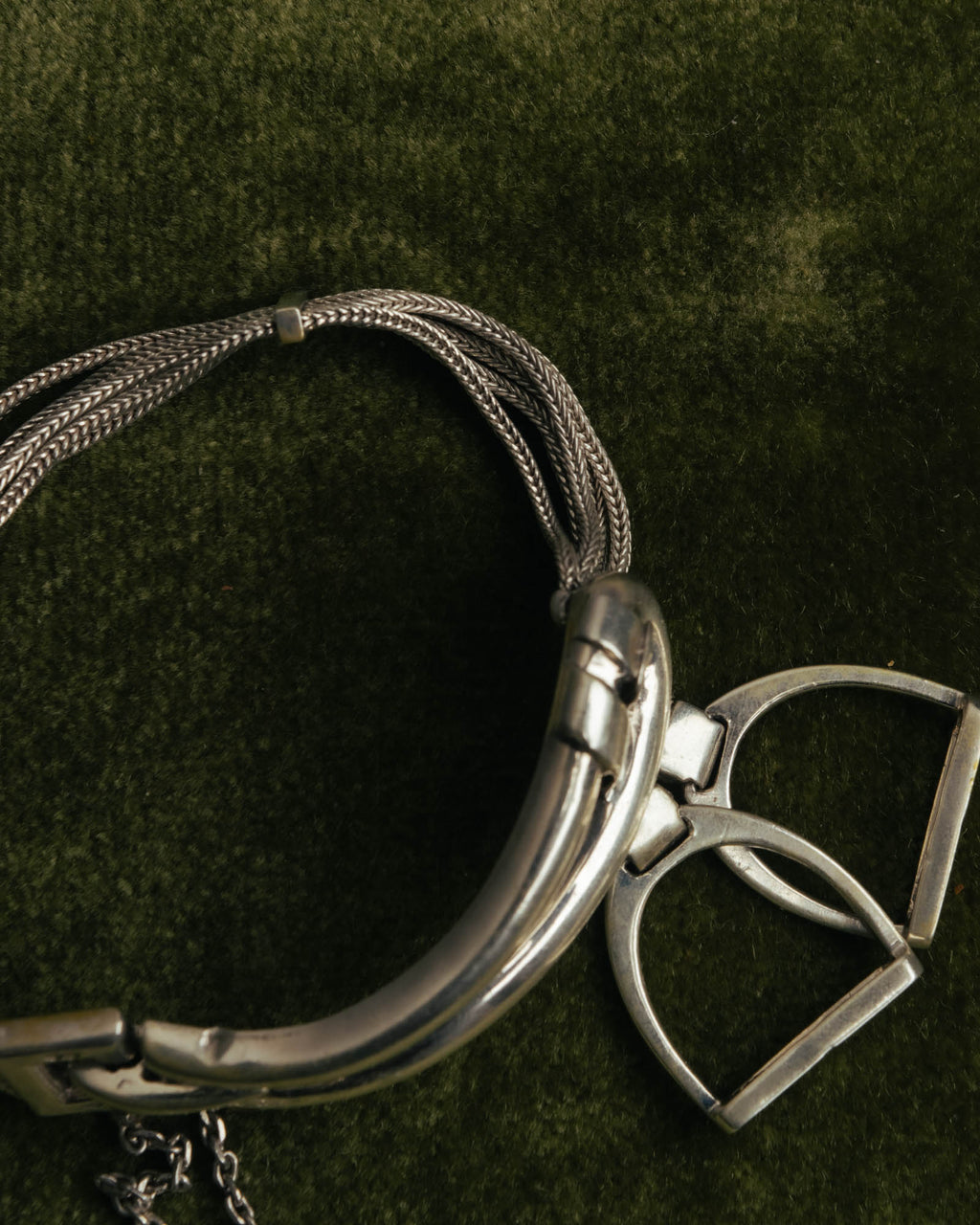 -SPECIAL- “HERMÈS” 70’s-90’s Étrier multi chain bracelet