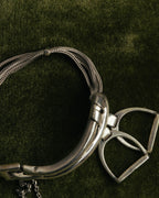 -SPECIAL- “HERMÈS” 70’s-90’s Étrier multi chain bracelet