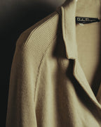“Salvatore Ferragamo” 90’s-00’s Virgin wool raglan-sleeve cardigan jacket