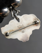 "GEORG JENSEN" Grape cluster motif silver 925 brooch