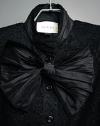 -SPECIAL- “GUCCI“ 2017-18 Fall winter lace bow blouse