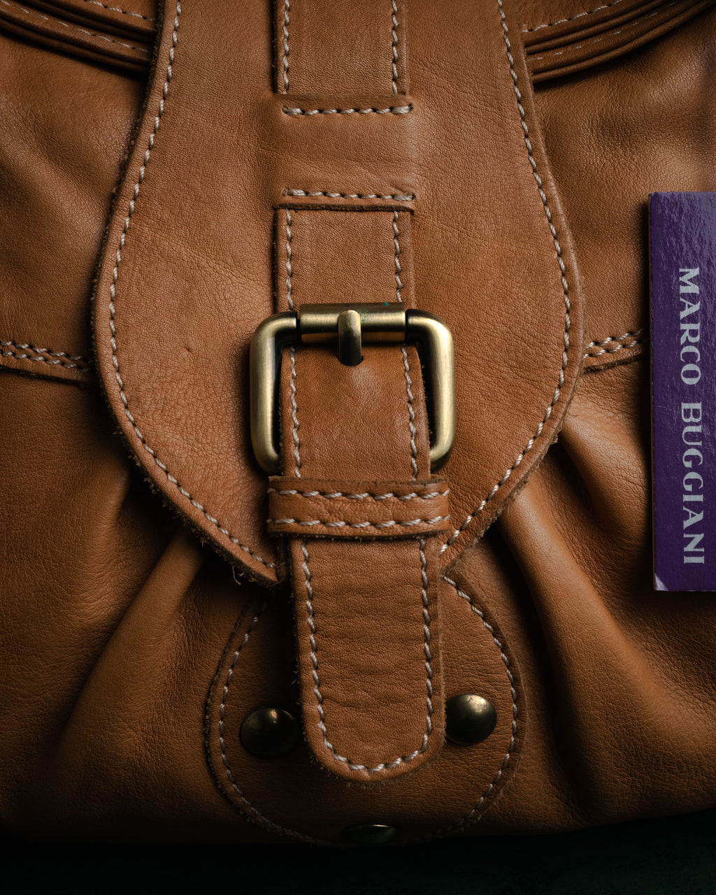 “MARCO BUGGIANI” 2004-2009 Soft leather multi pocket shoulder bag