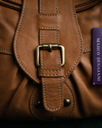 “MARCO BUGGIANI” 2004-2009 Soft leather multi pocket shoulder bag