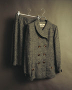 "VALENTINO BOUTIQUE" 80's Brushed alpaca skirt suit