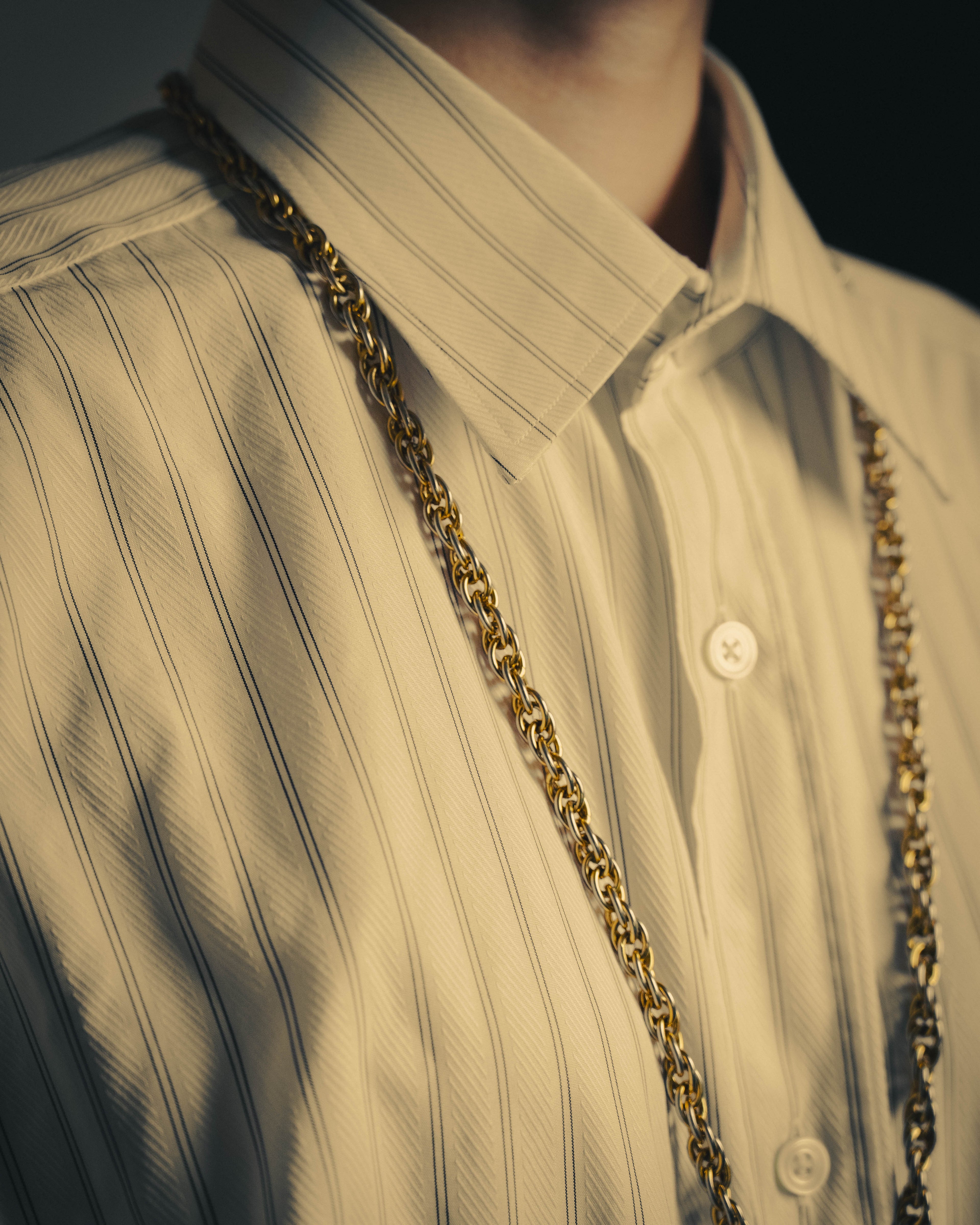 –SPECIAL– "CHANEL" 80's Gripoix Byzantine cross pendant necklace