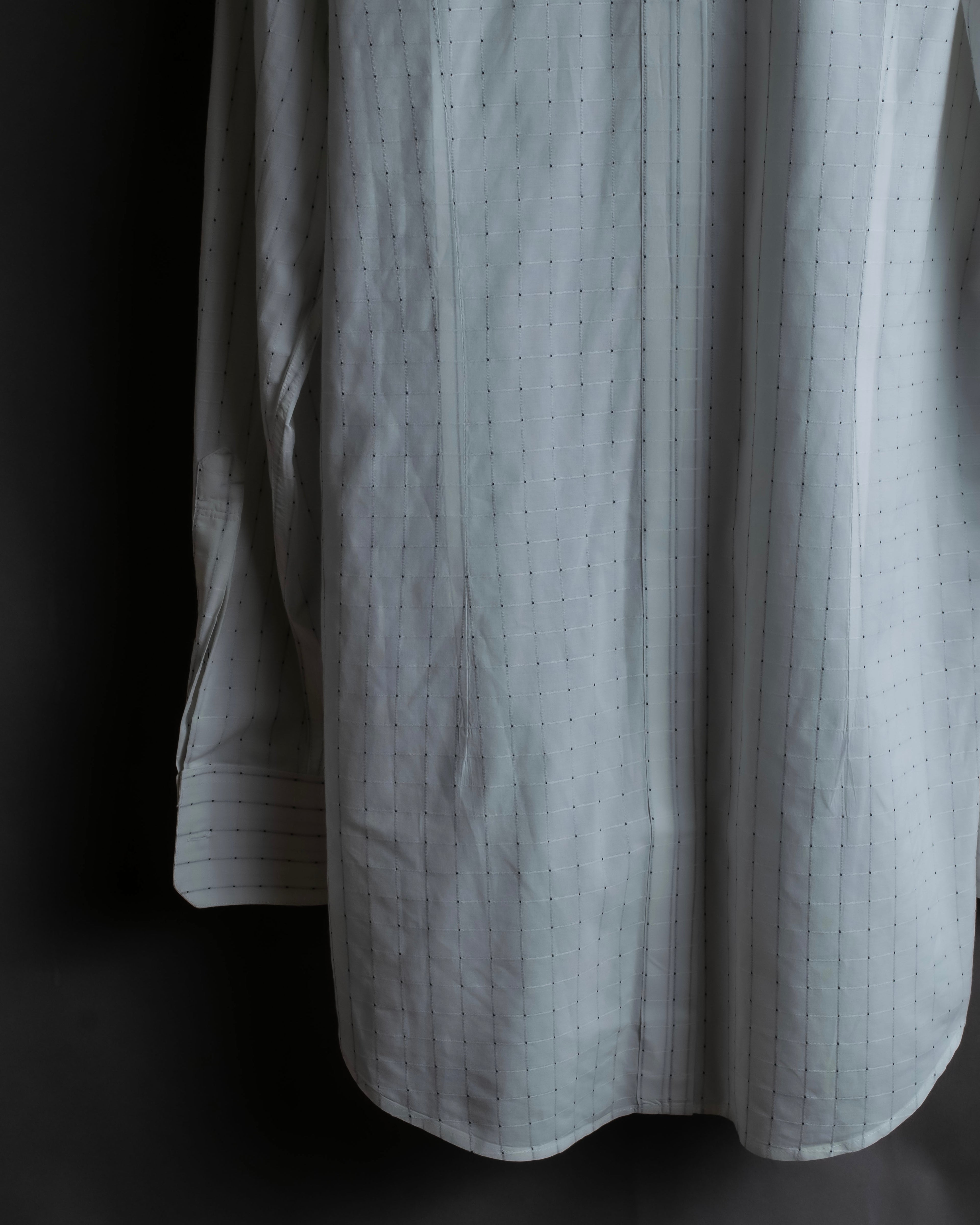 "Dolce & Gabbana" Grid stitch broadcloth shirt