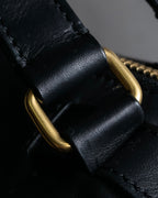 "CELINE" Various studs horizontal leather 2way bag