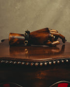 –SPECIAL– “HERMÈS” 10’s Mini dog anneaux triple ring leather bracelet