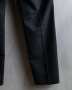 "sacai" Satin line design tapered slacks