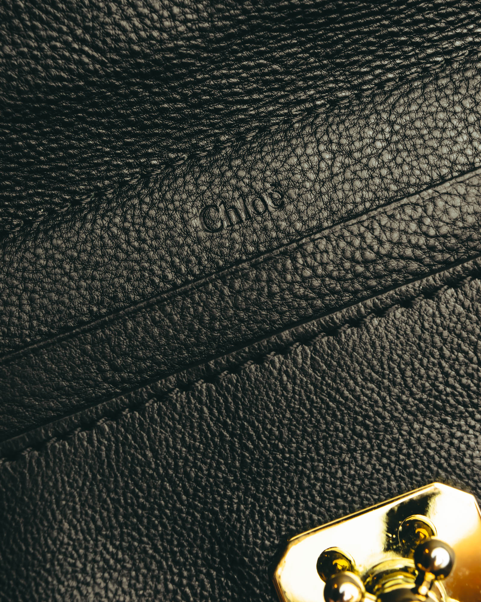 "Chloé" 2010's Black leather long wallet