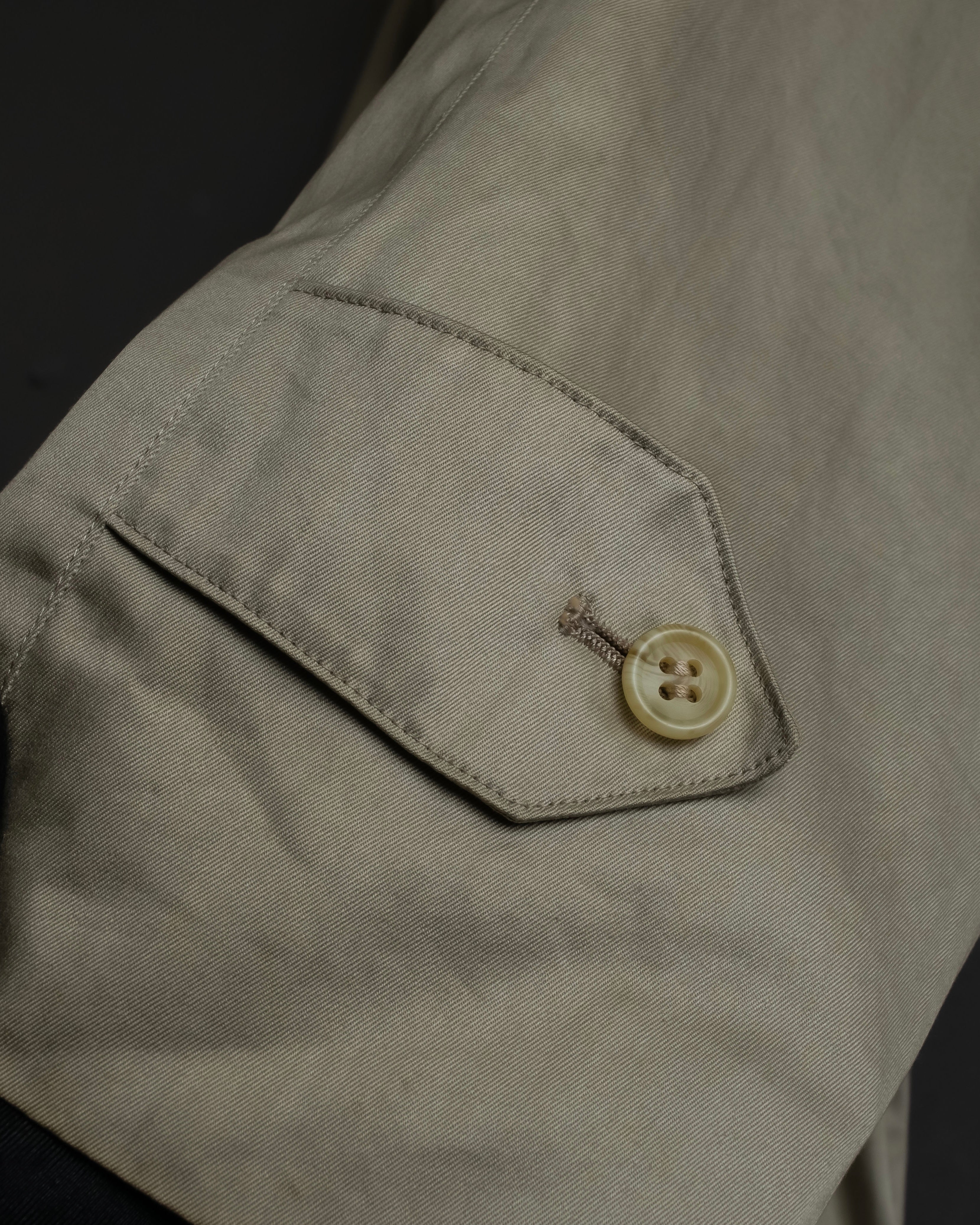 "BURBERRYS" Classic military detail maxi length trench coat