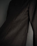 “Salvatore Ferragamo” 2000’s Four button tailored wool blend jacket
