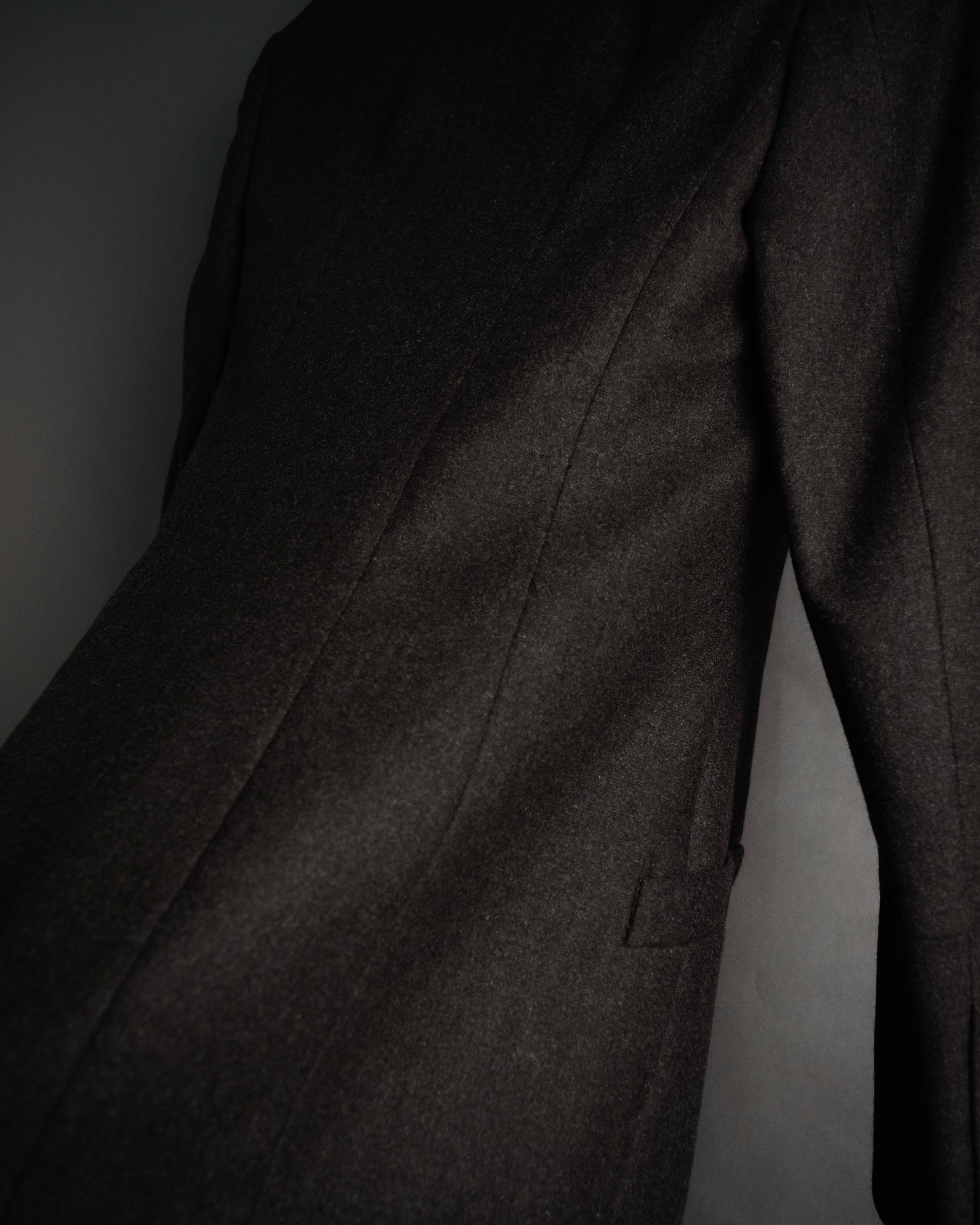 “Salvatore Ferragamo” 2000’s Four button tailored wool blend jacket