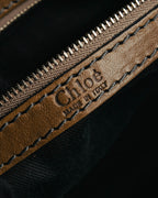 "Chloé" 2000's two-tone leather structured tote bag