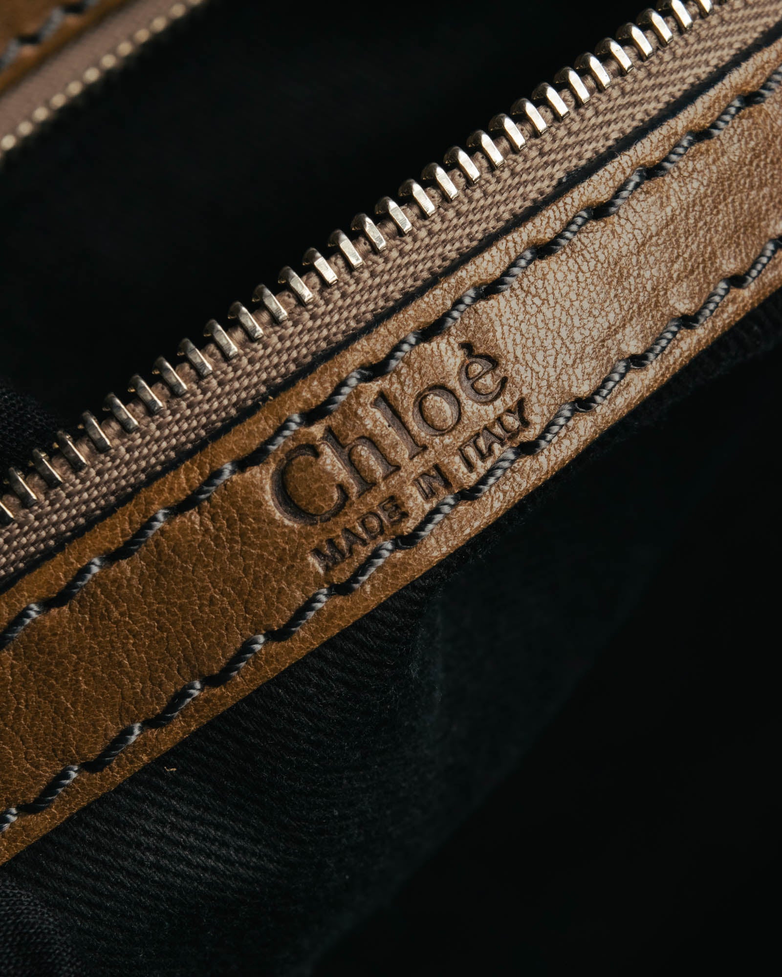 "Chloé" 2000's two-tone leather structured tote bag