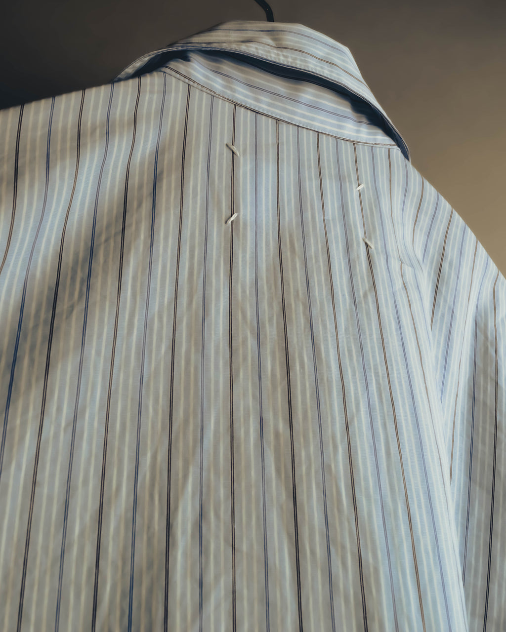 -SPECIAL- "Maison Margiela" 20AW Conceptual double button striped shirt