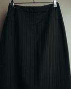 "VERONIQUE BRANQUINHO" 90's-00's Sculptural pleated wool skirt