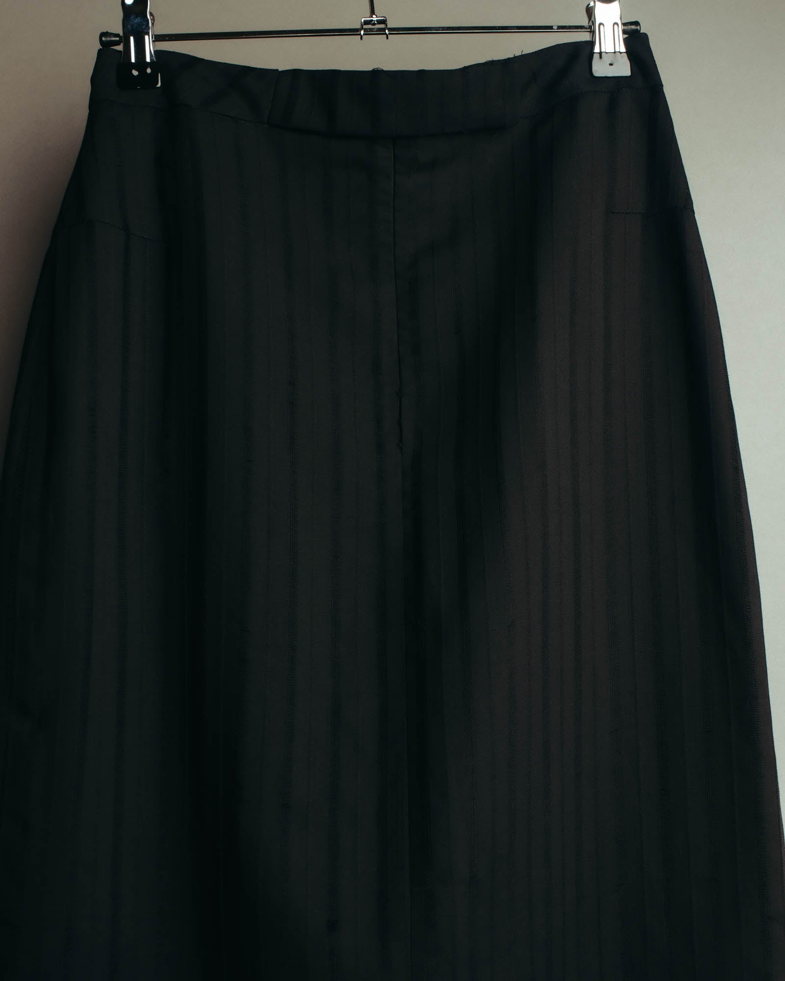 "VERONIQUE BRANQUINHO" 90's-00's Sculptural pleated wool skirt