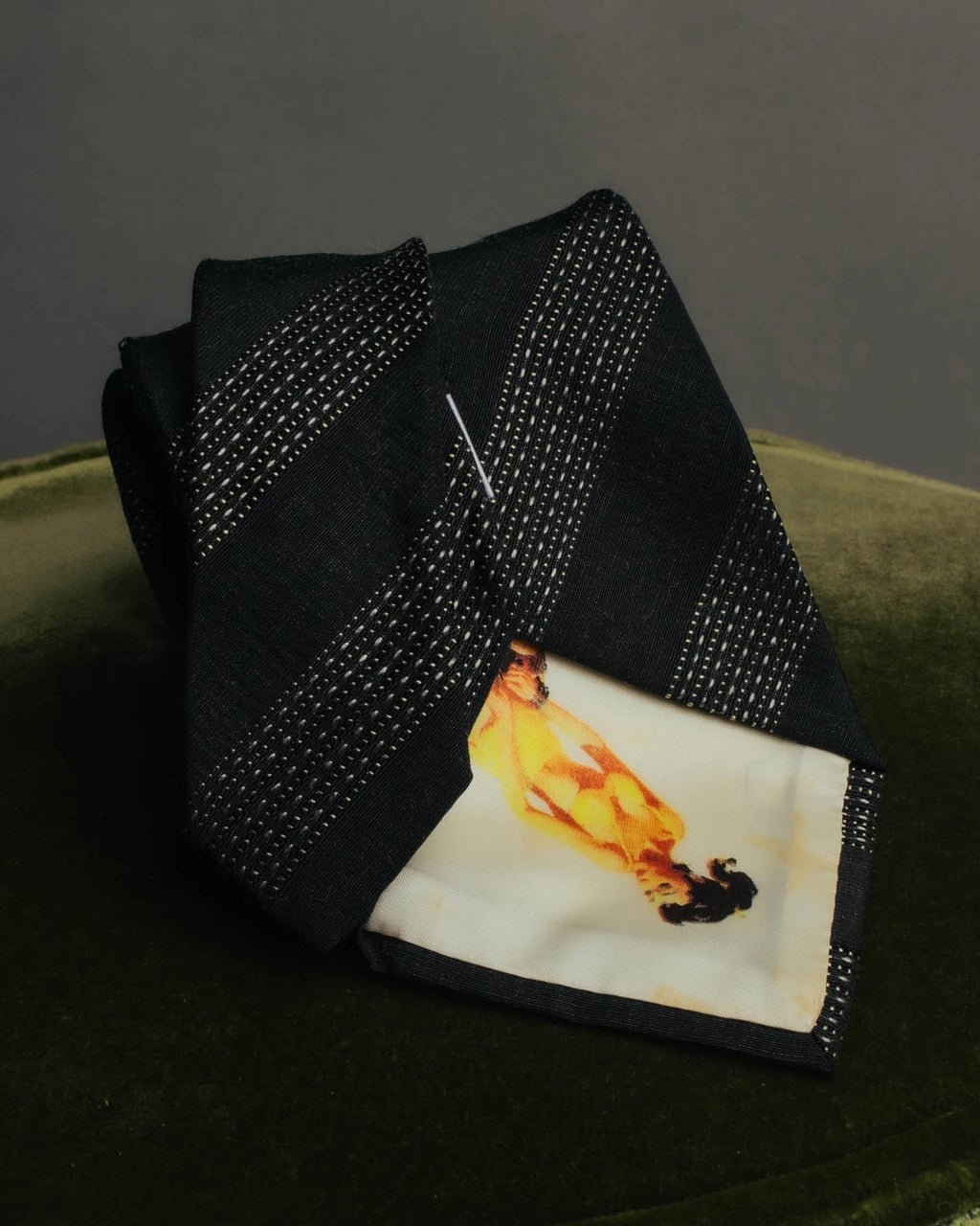"Dolce & Gabbana" 00's-10's Silk wool scarf tie