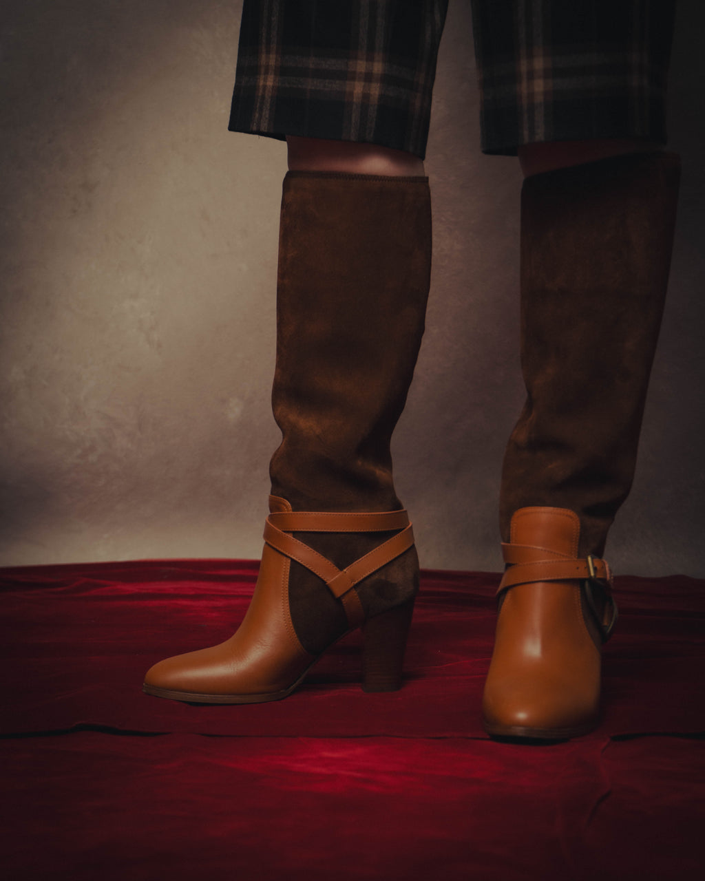 -SPECIAL- “Ralph Lauren” 2010’s-20’s Sareena washed vachetta long boots