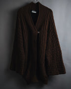 "Salvatore Ferragamo" 00’s Cashmere blend shawl-collar knit cardigan