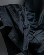 "DOLCE & GABBANA" Pattern switching peak lapel gilet