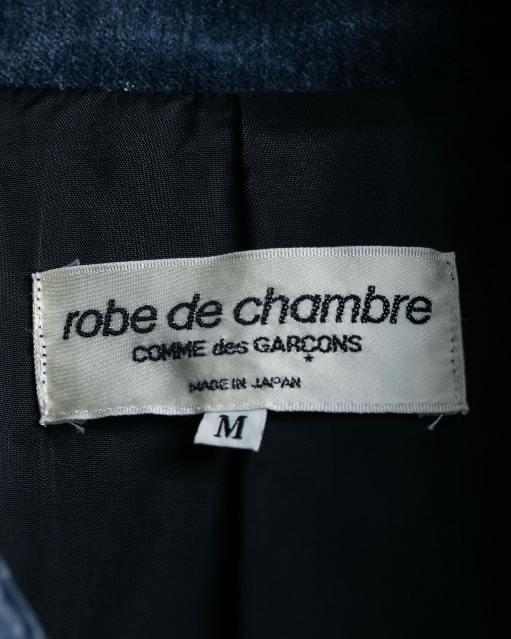 "Comme des garçons robe de chambre" Beautiful velour double half coat